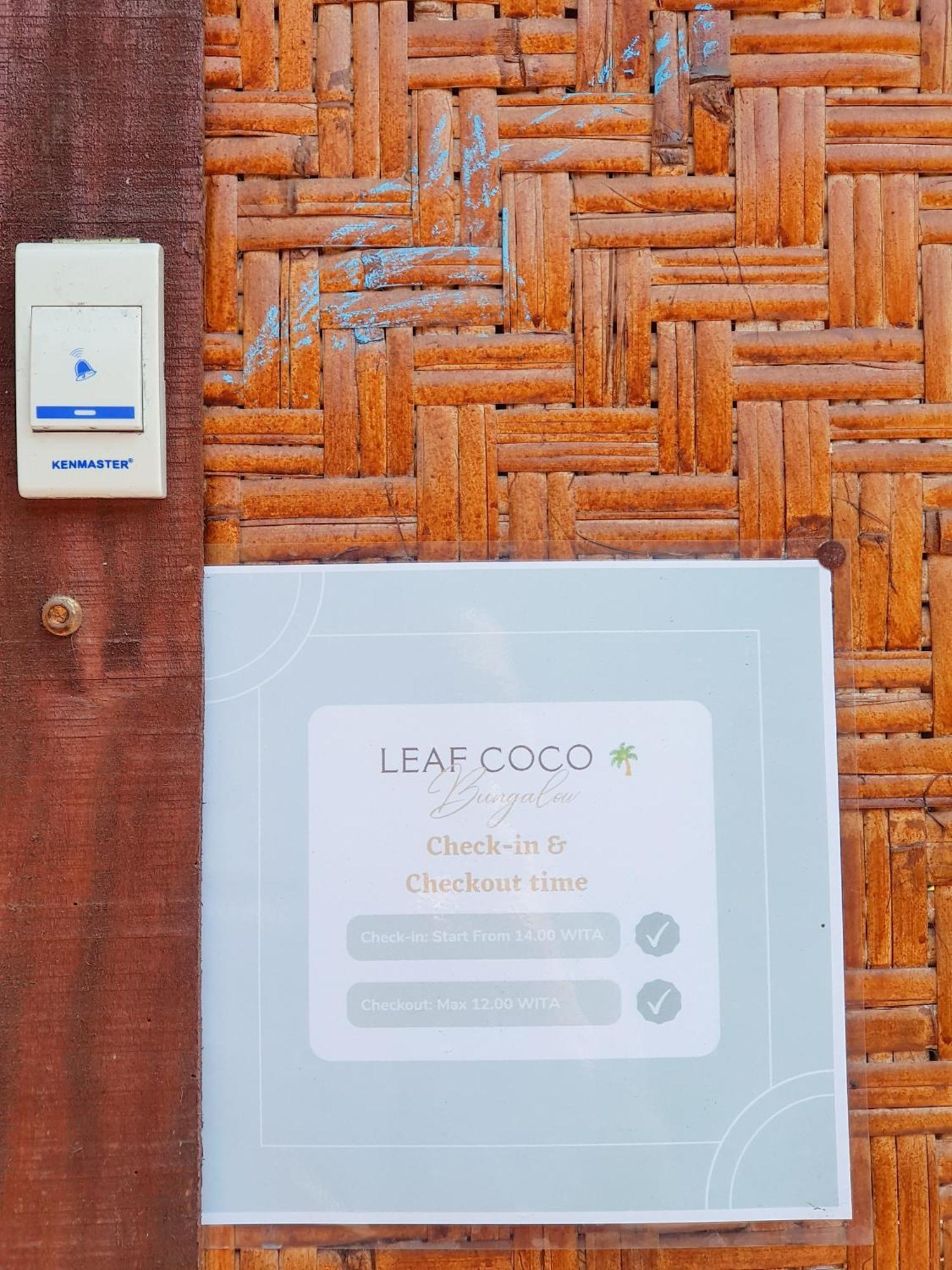 Leaf Coco Bungalow Gili Air Esterno foto